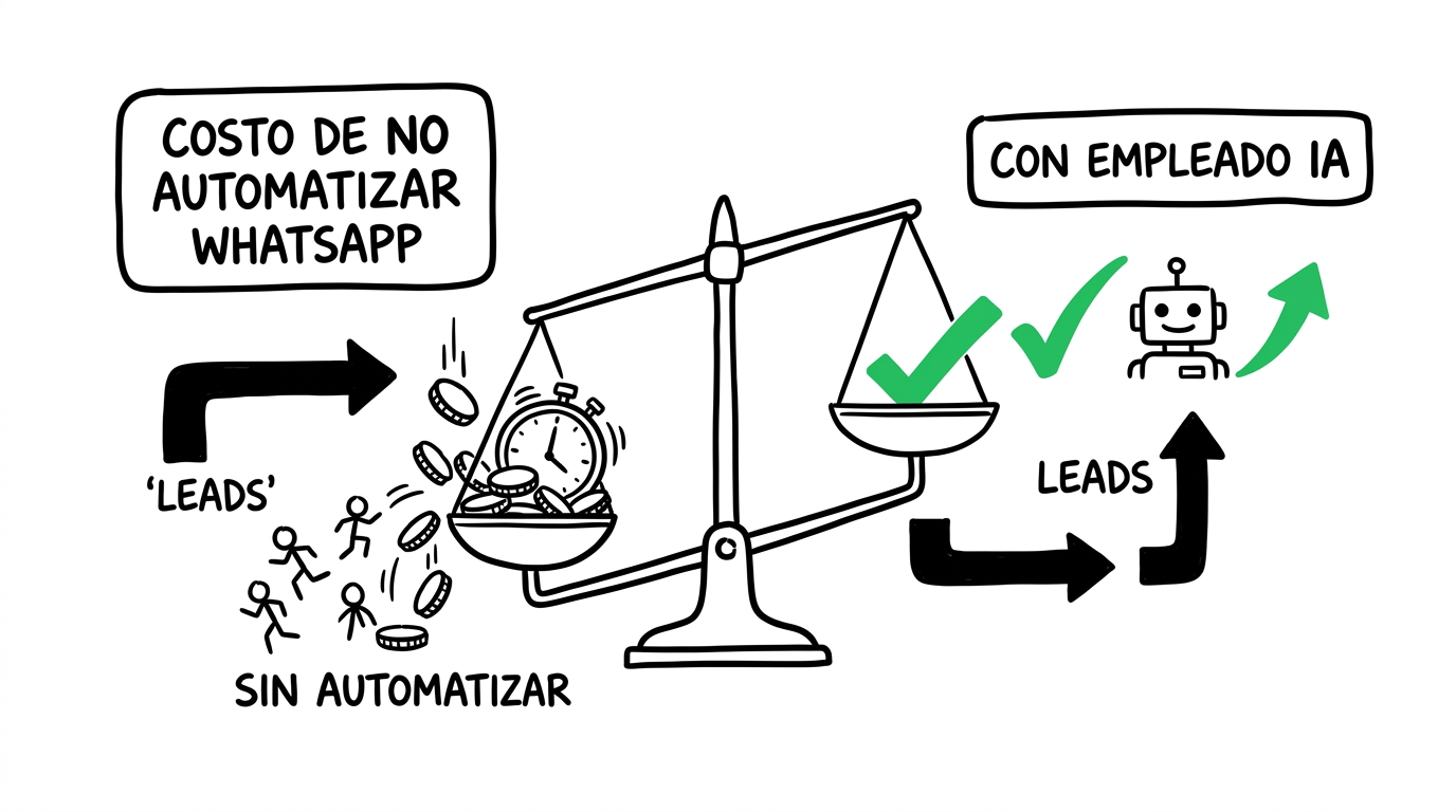 El costo operativo de no automatizar WhatsApp