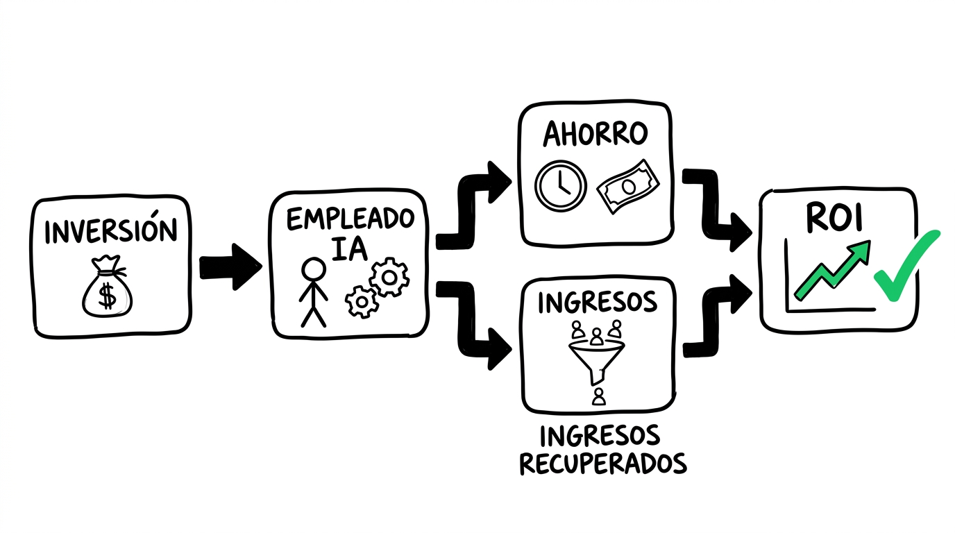 ROI de un Empleado IA: cuánto recuperas y en cuánto tiempo