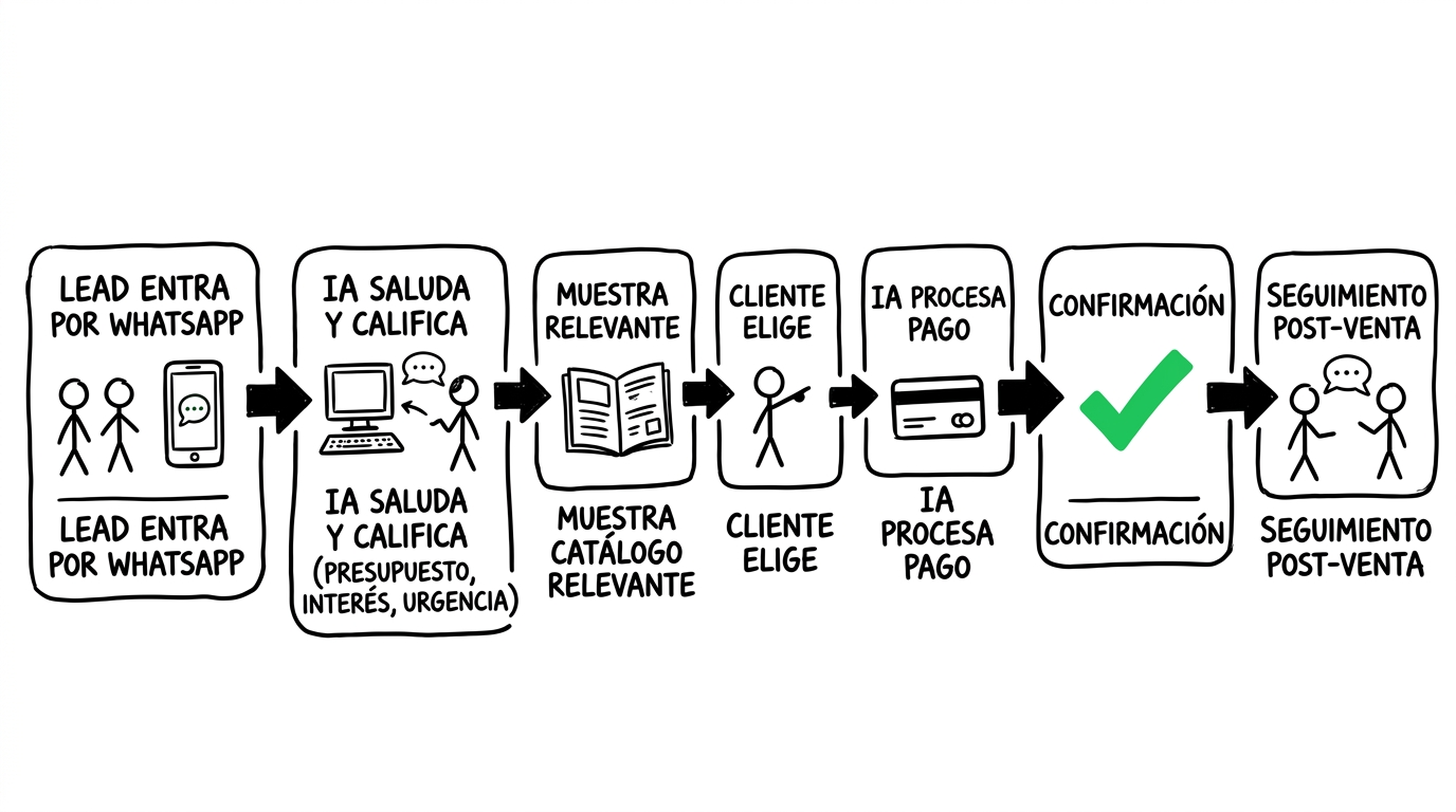 Flujo de ventas con Empleado IA comercial